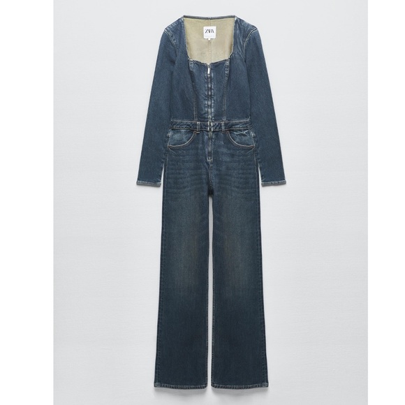 Zara DENIM TRF JUMPSUIT - Picture 4 of 16